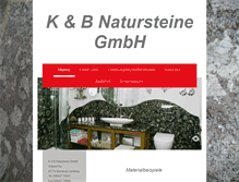 Tablet Screenshot of kubnatursteine.de